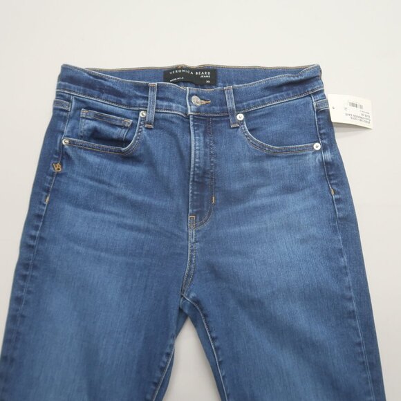 Veronica Beard Beverly High Rise Skinny Flare Jeans Enough Said Size 30 NWT - Picture 6 of 16